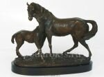 Скульптура Лошадь с жеребёнком Sm-453