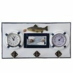 Крючки декоративные с часами и термометром *Морская рыбалка*